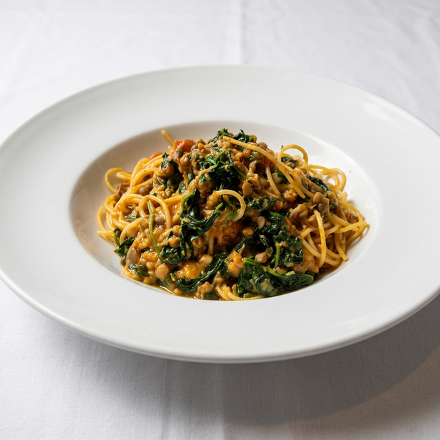 Spaghetti e Lenticchie.